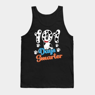 101 Days Smarter 101st Day School Dalmatian Dog Teacher Kids Tank Top